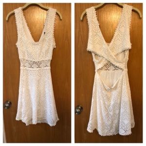 White/cream lace dress